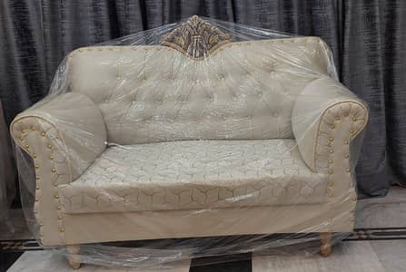 Sofa Set 7 seater solid wood structure new condition never used