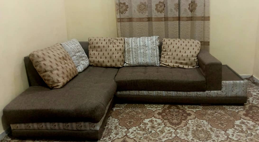 L shape sofa set 1