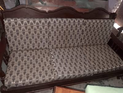 5 Seater Wooden Sofa Set | Strong Wood Furniture