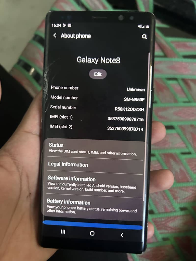 Samsung Mobile Note 8 6