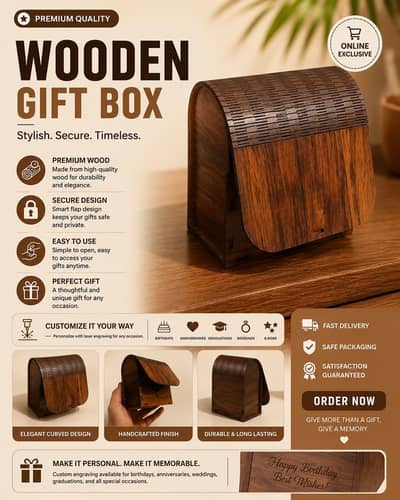 wooden gift boxes