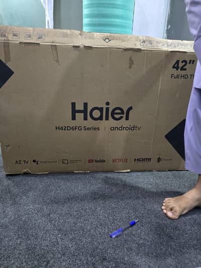 42" led haier ondriod smart hd led 10/10 condition
