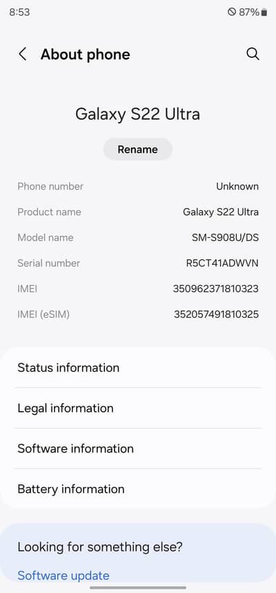 Samsung Mobile S22 Ultra