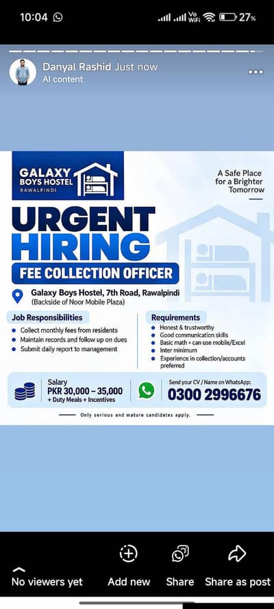 Fee Collection Officer