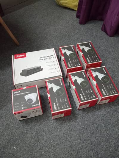 6-CCTV Cameras + 1-DVR for Sale