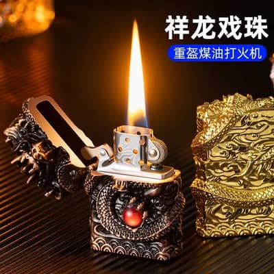 New Xianglong Pixiu Armor Metal Lighter Classic Retro Relief Gift Kero