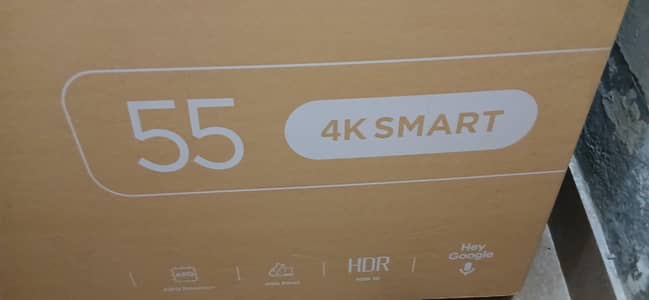 TCL 55" box pak new LED 4K box pak new