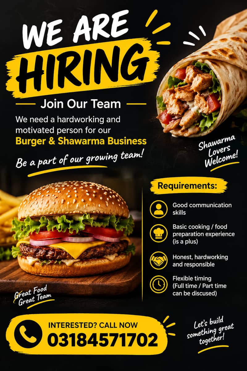 Cook Required 1