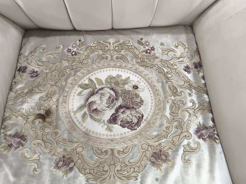 off white embroidered sofa set 1