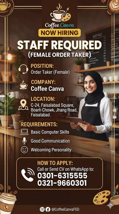 Need a Female Waitress