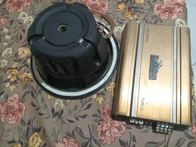 rock mars amplifier and pioneed woofer