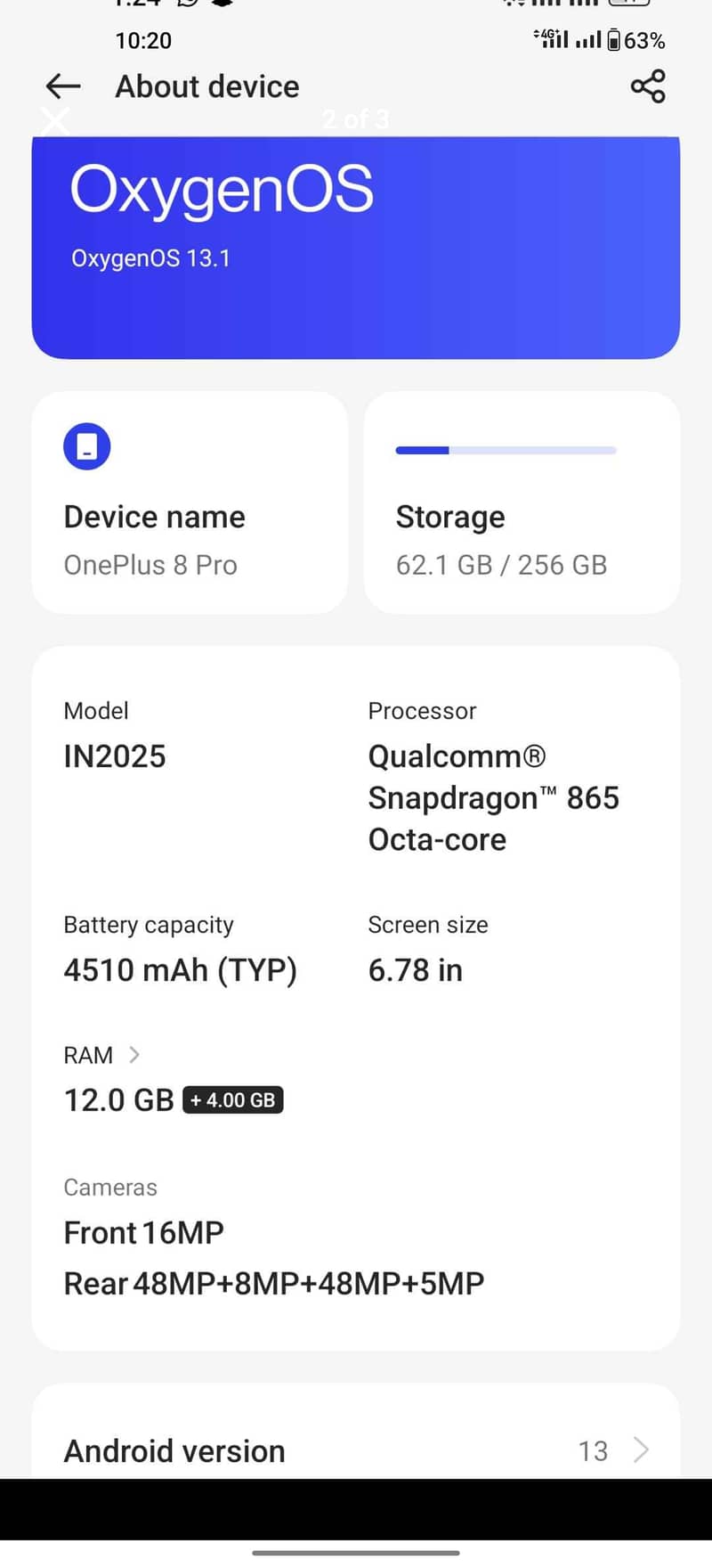 One Plus 8 Pro 2