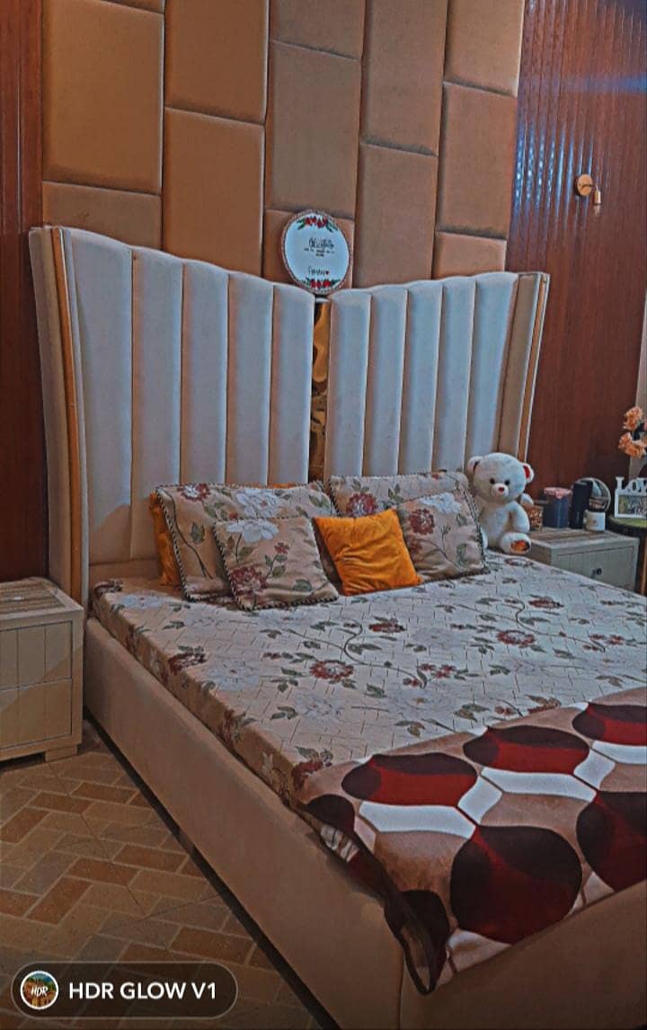 Bed Dressing with side tables 2