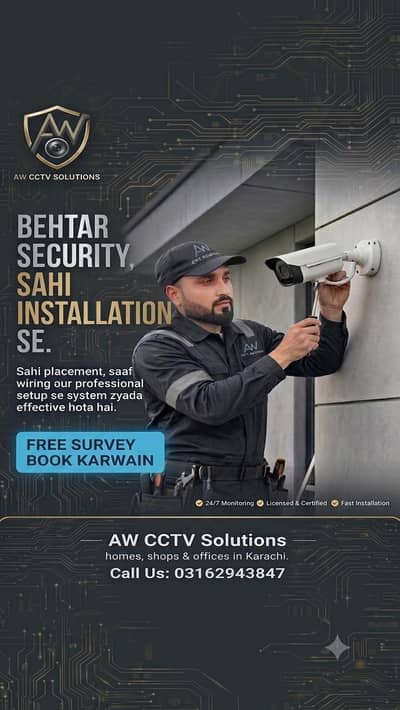 CCTV work maintenance repairing