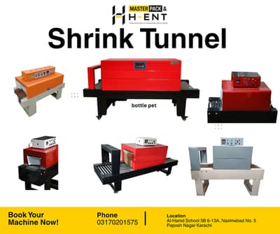 sealer shrink tunnels and water filling machines