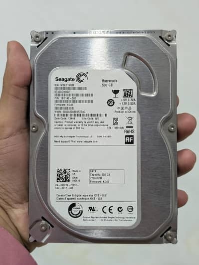 SEAGATE 500GB Hard Disk 100% Health Condition 10/10