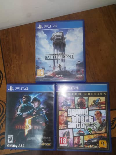 GTA 5 PREMIUM EDITION,RESIDENT EVIL AND STAR WARS BATTLE FRONT