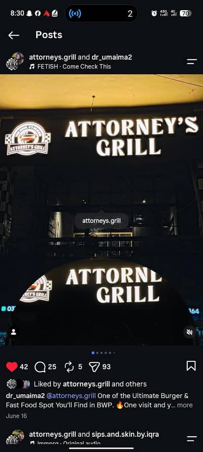 Attorney grill