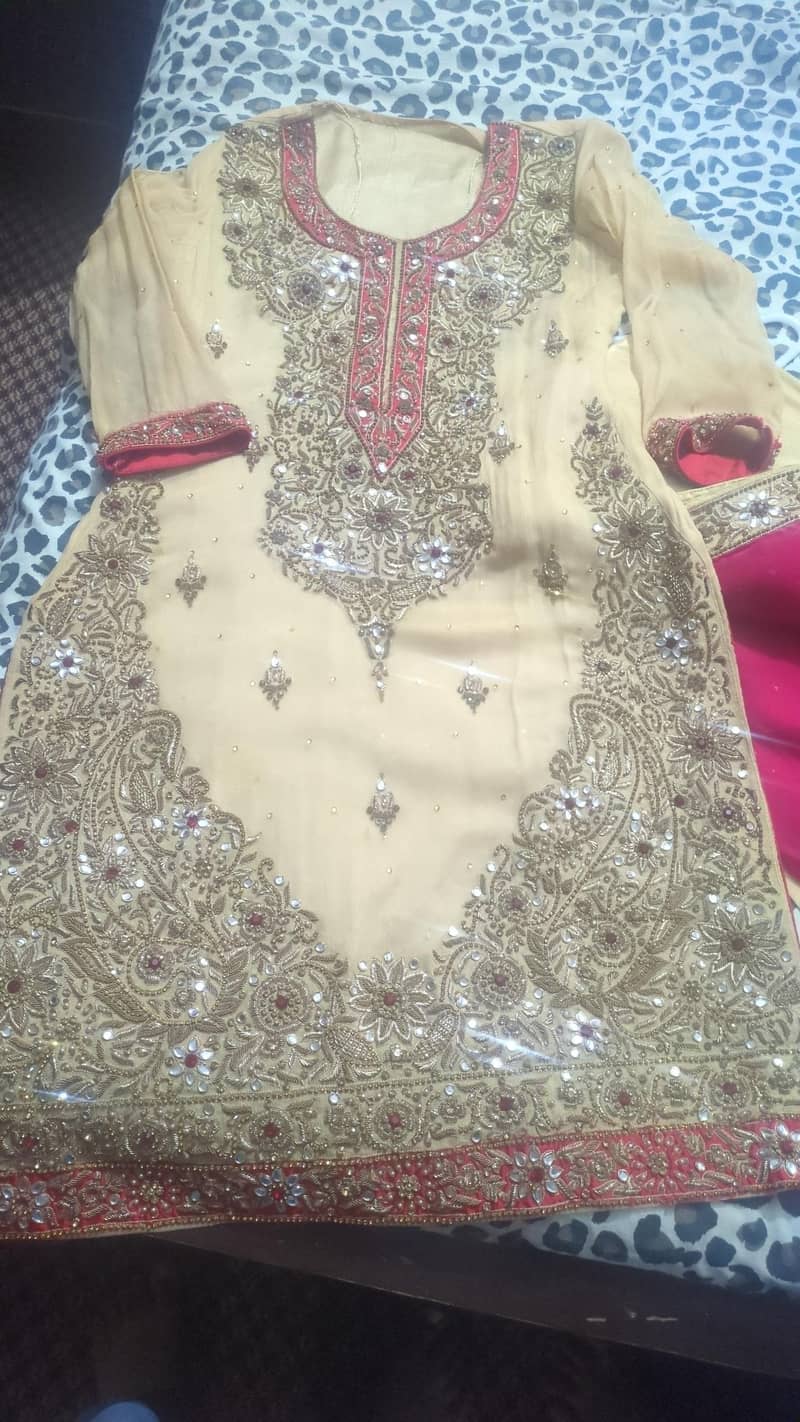 pure chiffoon suit for wedding function 0