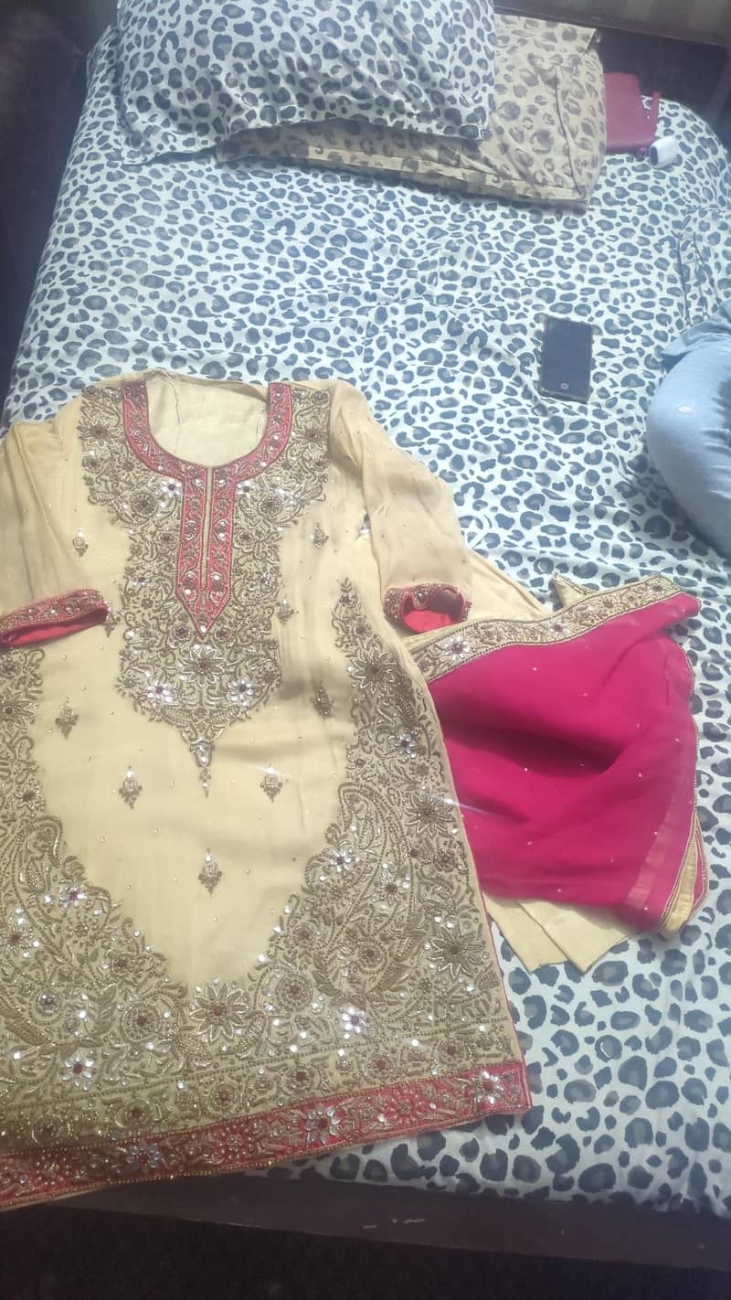 pure chiffoon suit for wedding function 1