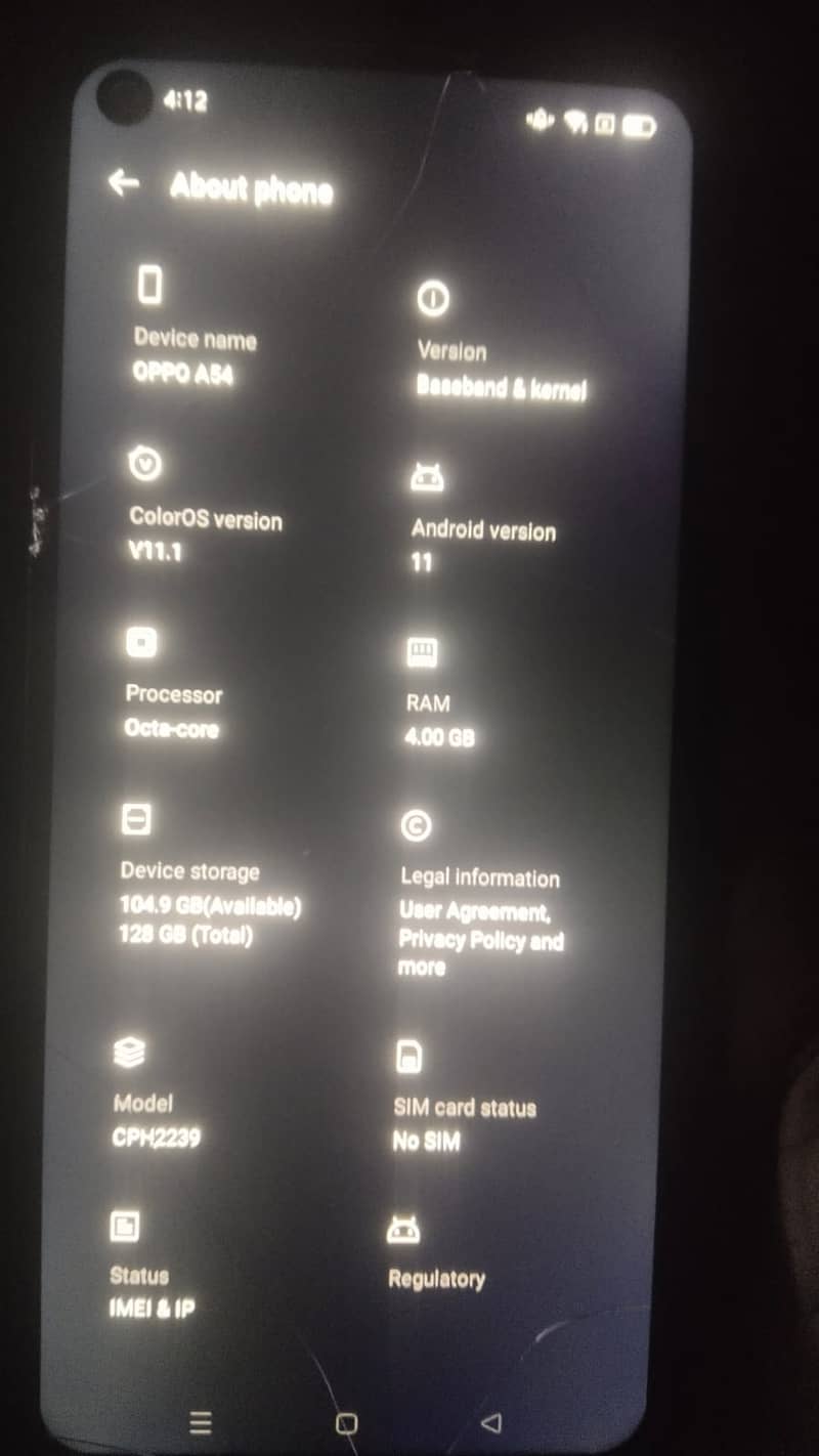 Oppo A54 | Screen Crack | Panel Replace Required 4