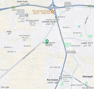 8 Marla residential dimmension out plot for sale