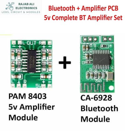 5 volt amplifier and  5 volt Bluetooth module and TCS service availble