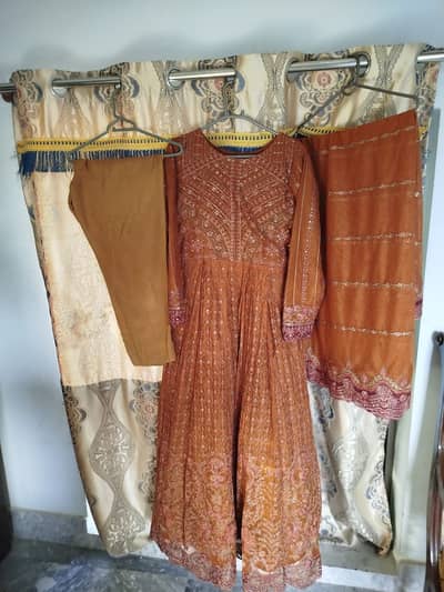 Luxury heavy embroided iznik brand maxi dress