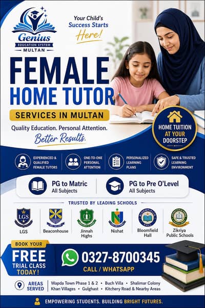 Female home tutor.