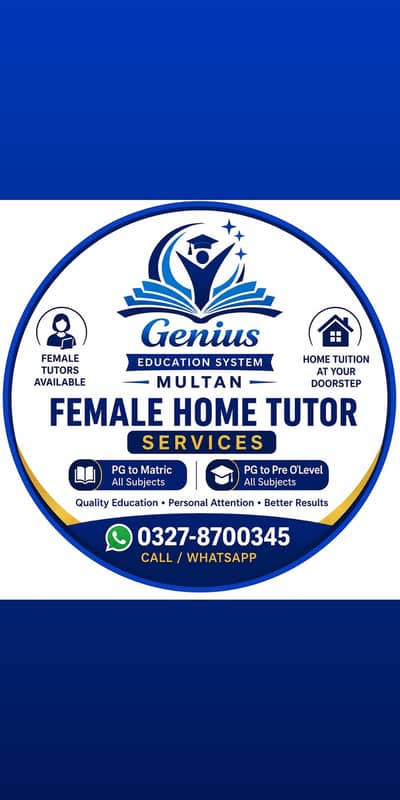 Female home tutor.