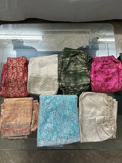 Net sharara/jamawar garara/trouser/capri/bell bottom Whtsap03246205446