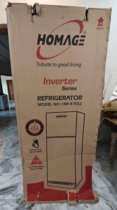 Homage Refrigerator - Crystal Inverter Mirror (Model: HRI-47552)