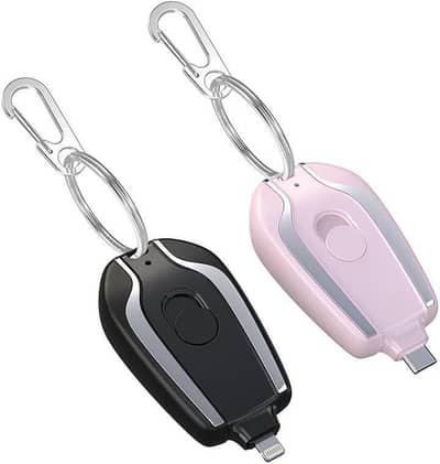Keychain power bank IPhone & C-type