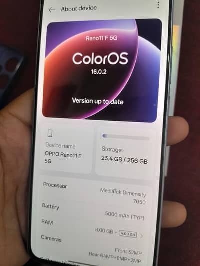 OPPO Reno11 F 256gb 8gb 10/10 final rate