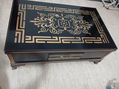 Table ultra modern Black gold combination