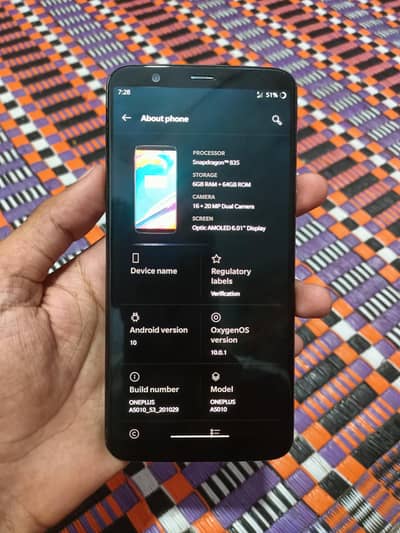 One Plus 5T (6/64 Pta Approved)
