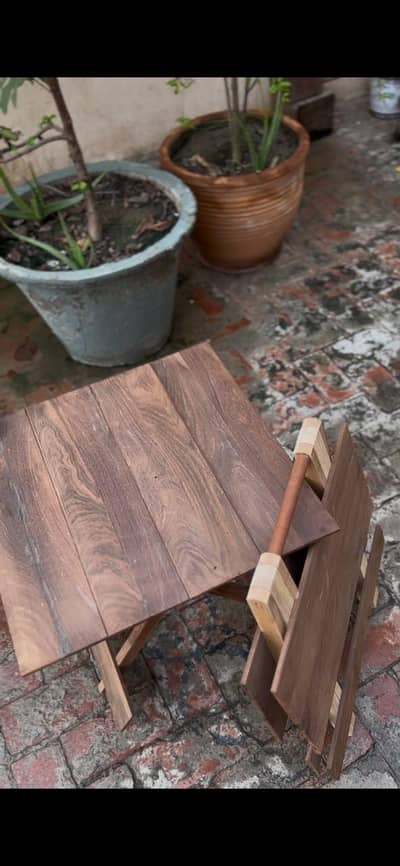 hand made folding coffee table