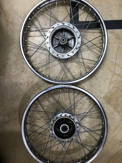 CG 125 front back rim