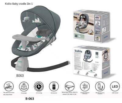 Kidilo Baby Cradle 3 in 1