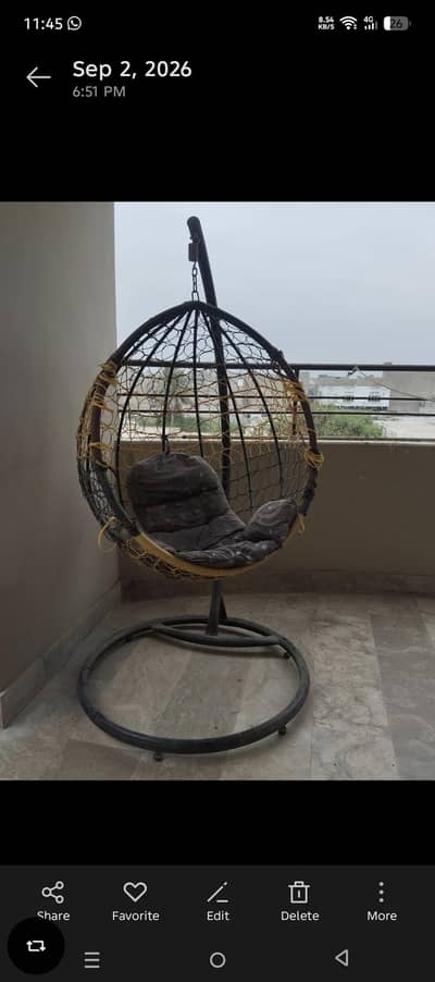 luxirius swing chair