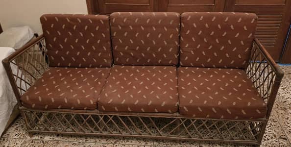 5 seater Cane sofa set