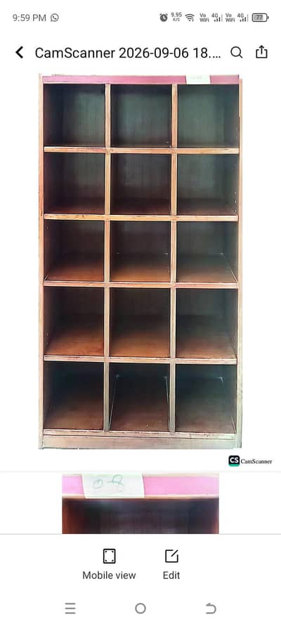 DISPLAY WALL UNIT WOODEN