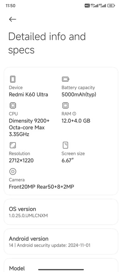 Xiaomi Redmi K60 Ultra