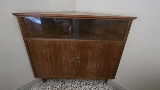 Triangle corner wooden table for sale