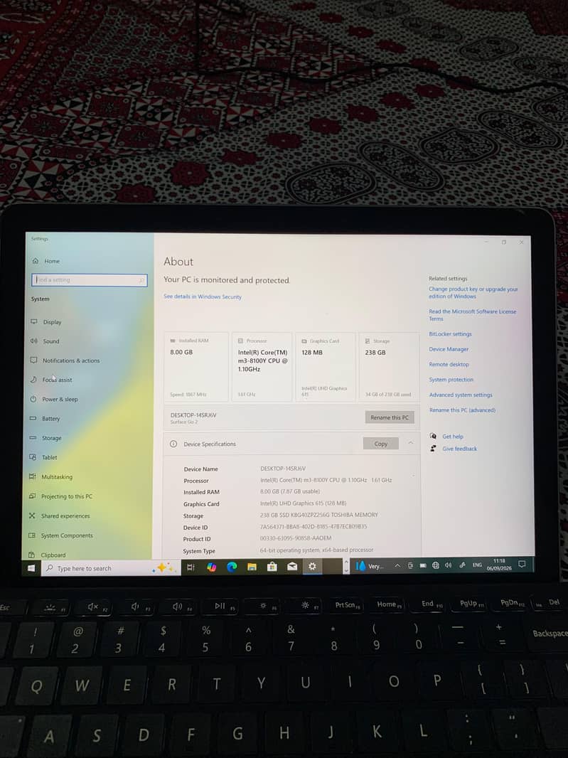 Microsoft surface 8th generation 2
