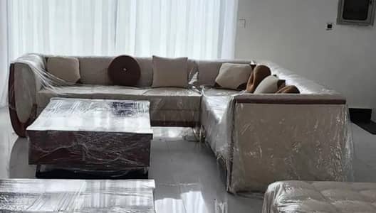 new L shaped sofa with cushions