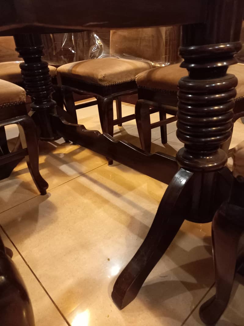 dining table with six chsirs 2