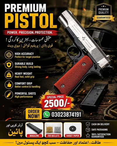 Toy gun heavy weight relastic style