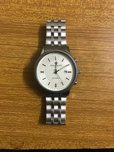 Patek Philippe Style Stainless Steel Watch