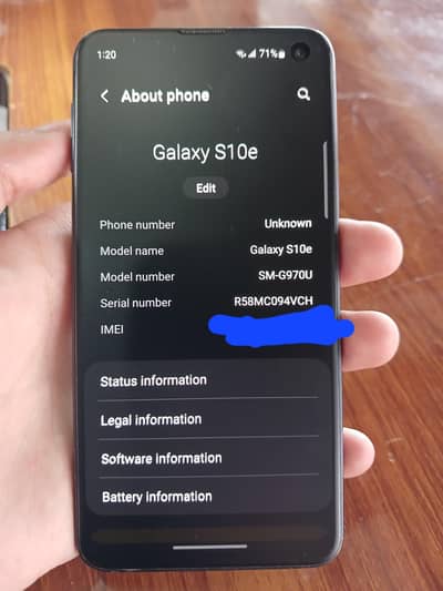 Samsung Mobile S10e